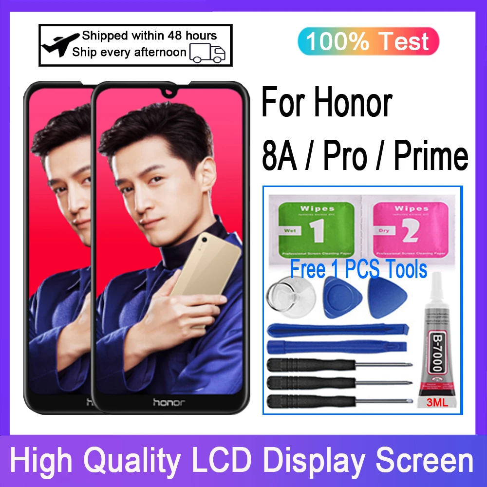 

Оригинальный ЖК-дисплей для Honor 8A сенсорный экран дигитайзер для Honor 8A Pro / 8A Prime Замена ЖК-дисплея