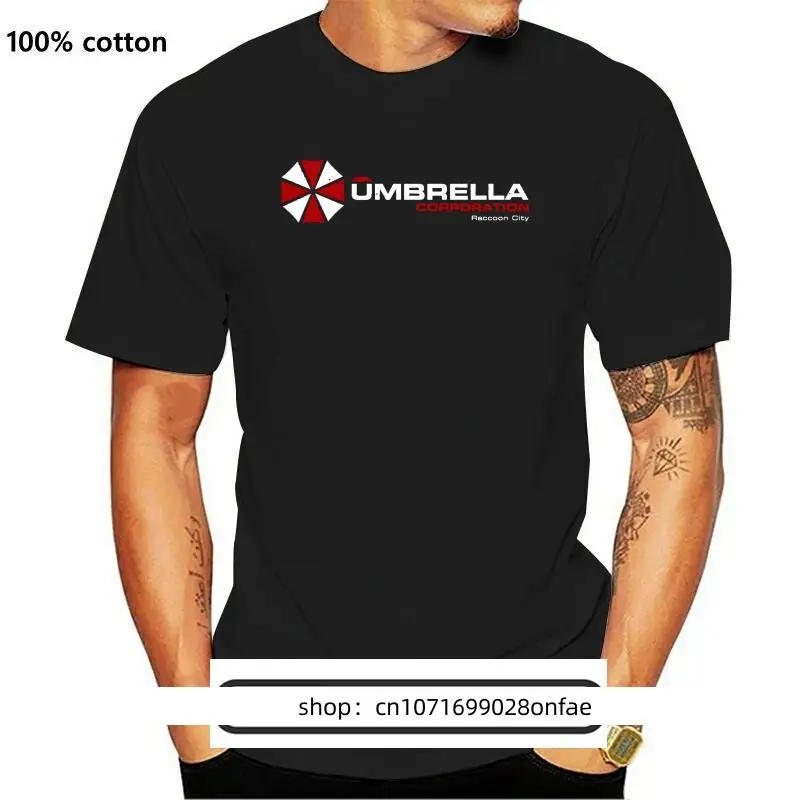 

New Umbrella Corporation T-Shirt Evil Resident Afterlife Computer Game Printed T Shirts Short Sleeve Hipster Tee