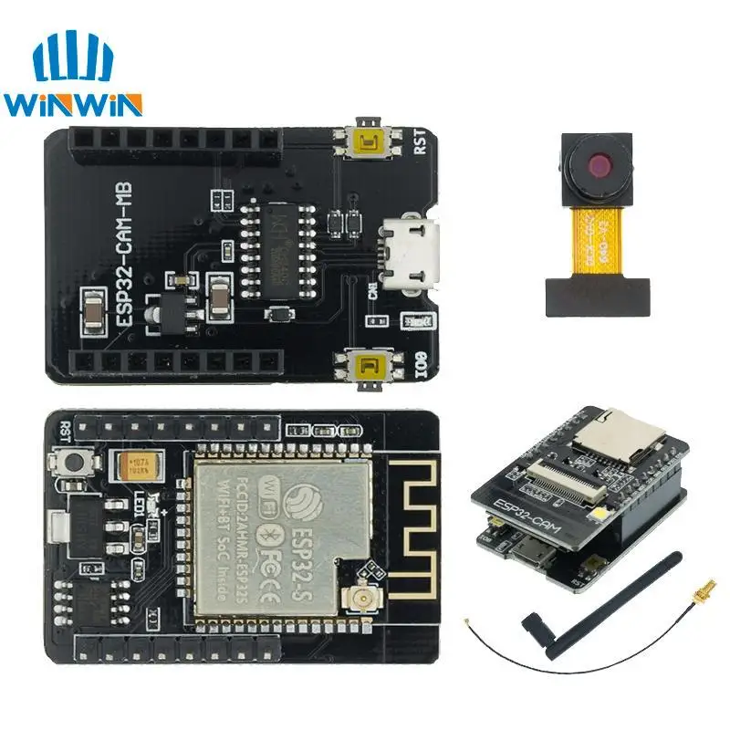 ESP32-CAM MICRO USB ESP32 Serial to WiFi ESP32 CAM макетная плата CH340 CH340G 5V Bluetooth + OV2640 камера