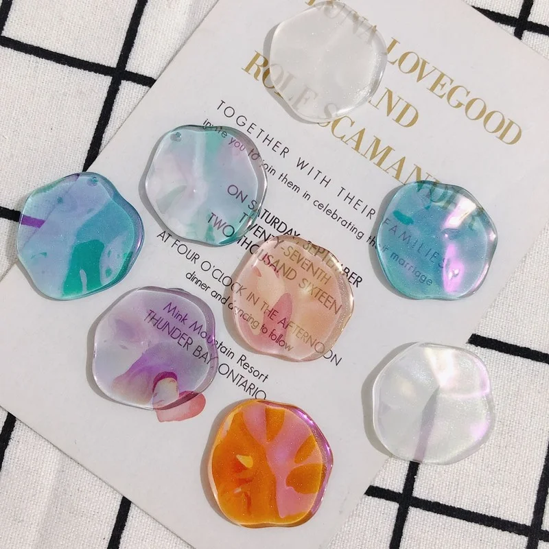 50 шт., бусины из смолы, 30 х32 мм