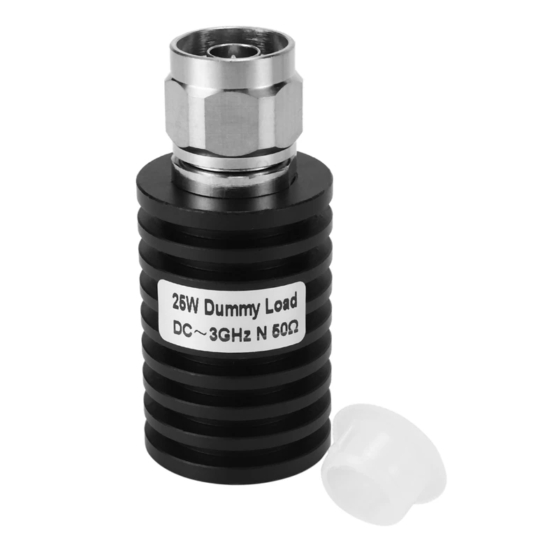 2X RF Coax 25W N Male Connector Small 50 Ohm DC-3Ghz Dummy Load Plug | Connectors