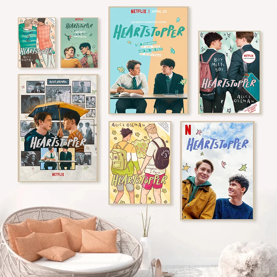 

Популярная ТВ-серия «любовь» для геев, сезон 2022, Постер «сердечко», Картина на холсте, HD-принты, настенные картины, домашний декор, подарок, 1/2