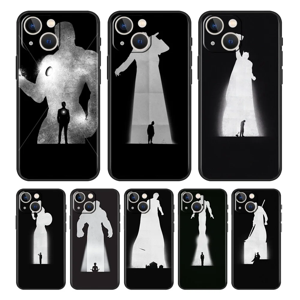 

Avengers marvel For Apple iPhone 13 12 11 mini Pro XS Max XR X 8 7 6 5 Plus SE 2020 Black Soft Silicone Phone Cover Funda Case