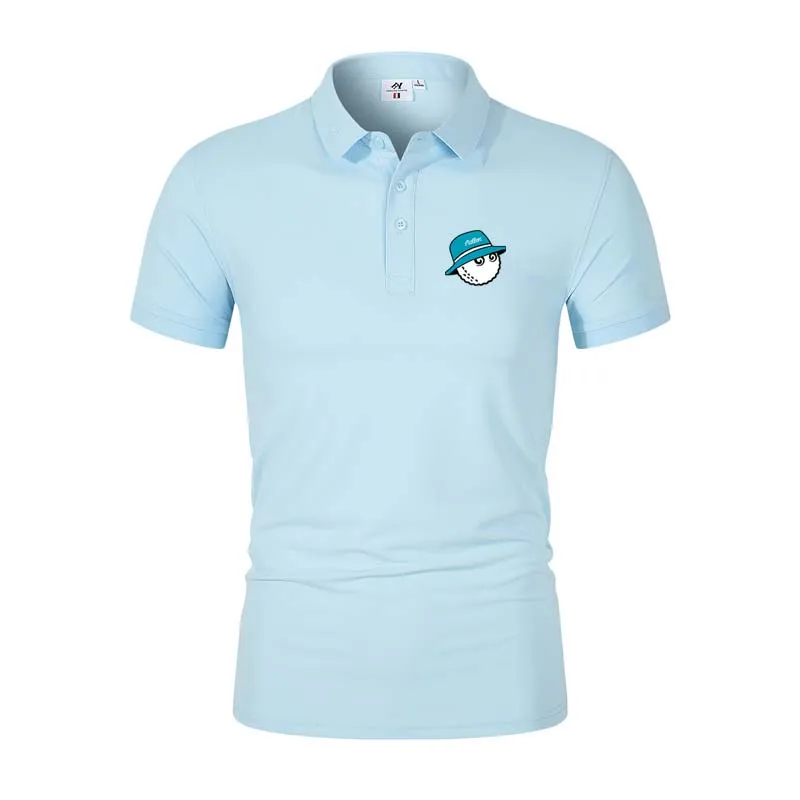 Golf Shirts for Men Summer Golf Men's T-Shirt Breathable Quick-Drying Sports High-Quality Loose Elastic POLO Shirt Short-Sleeve
