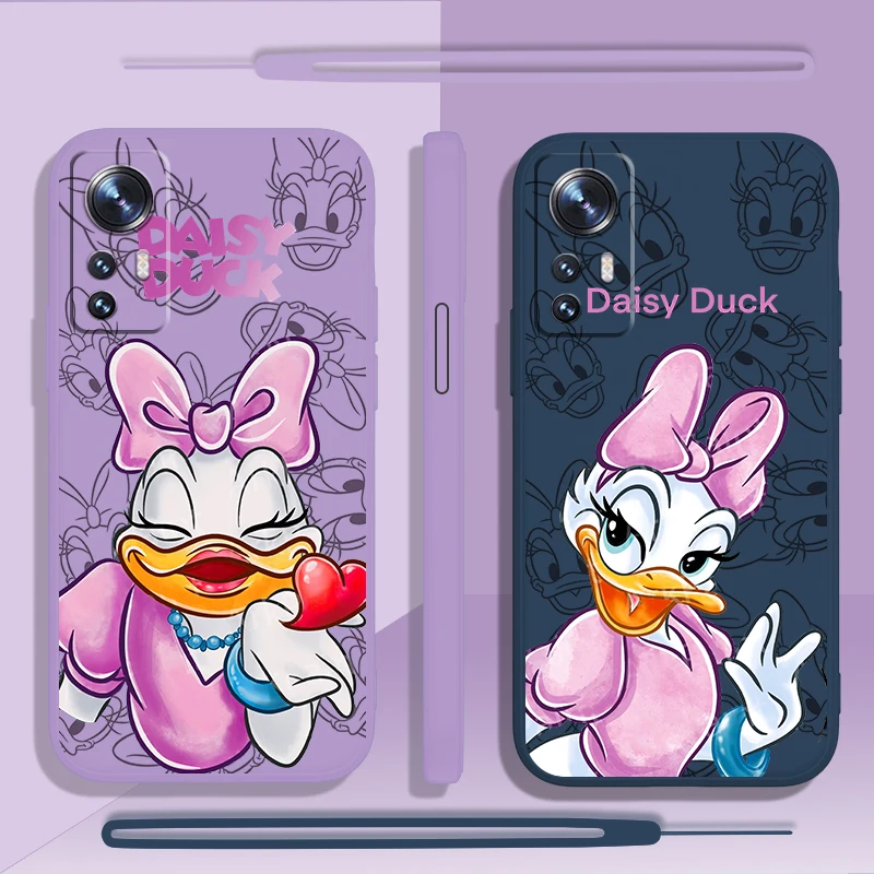 

Pink Daisy Love Phone Case For Xiaomi Mi 12 12T 11 11T 10 10T 9 9SE Lite Pro Ultra A3 Liquid Rope Candy Soft Cover Coque Capa