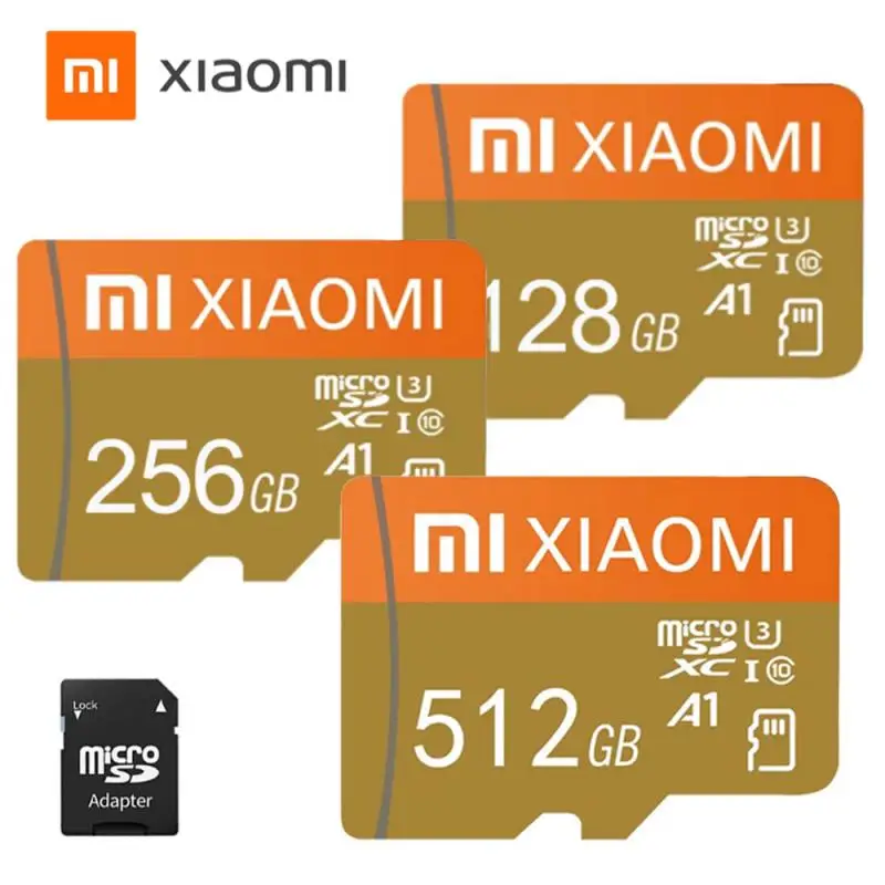 

Original Xiaomi Memory Card 512GB 256GB 128GB Video SD Card Flash Class 10 TF SD Card Mini SD Flash Free Adapter For Camera Game