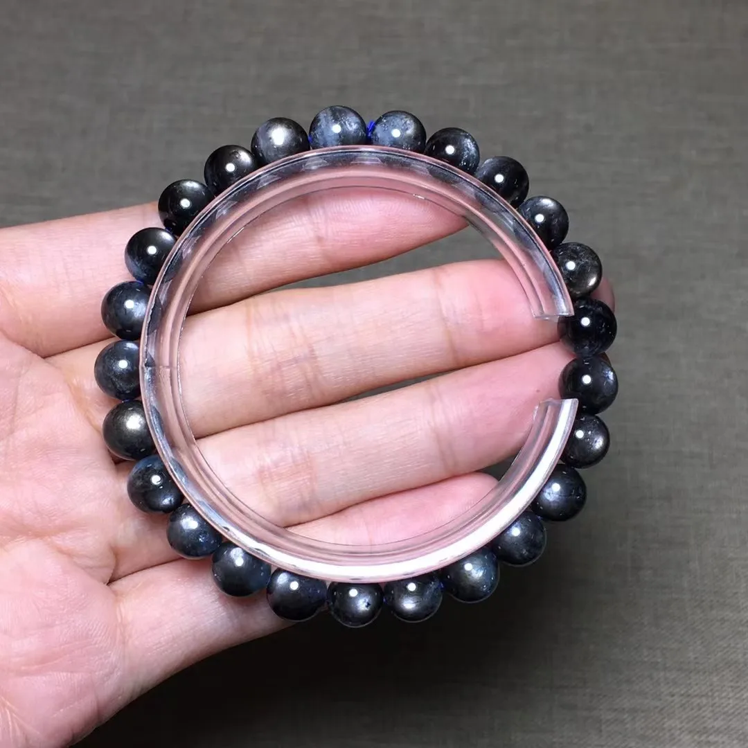 

7mm Natural Aquamarine Stone Bracelet Jewelry For Women Lady Men Wealth Love Gift Reiki Crystal Healing Gemstone Beads AAAAA