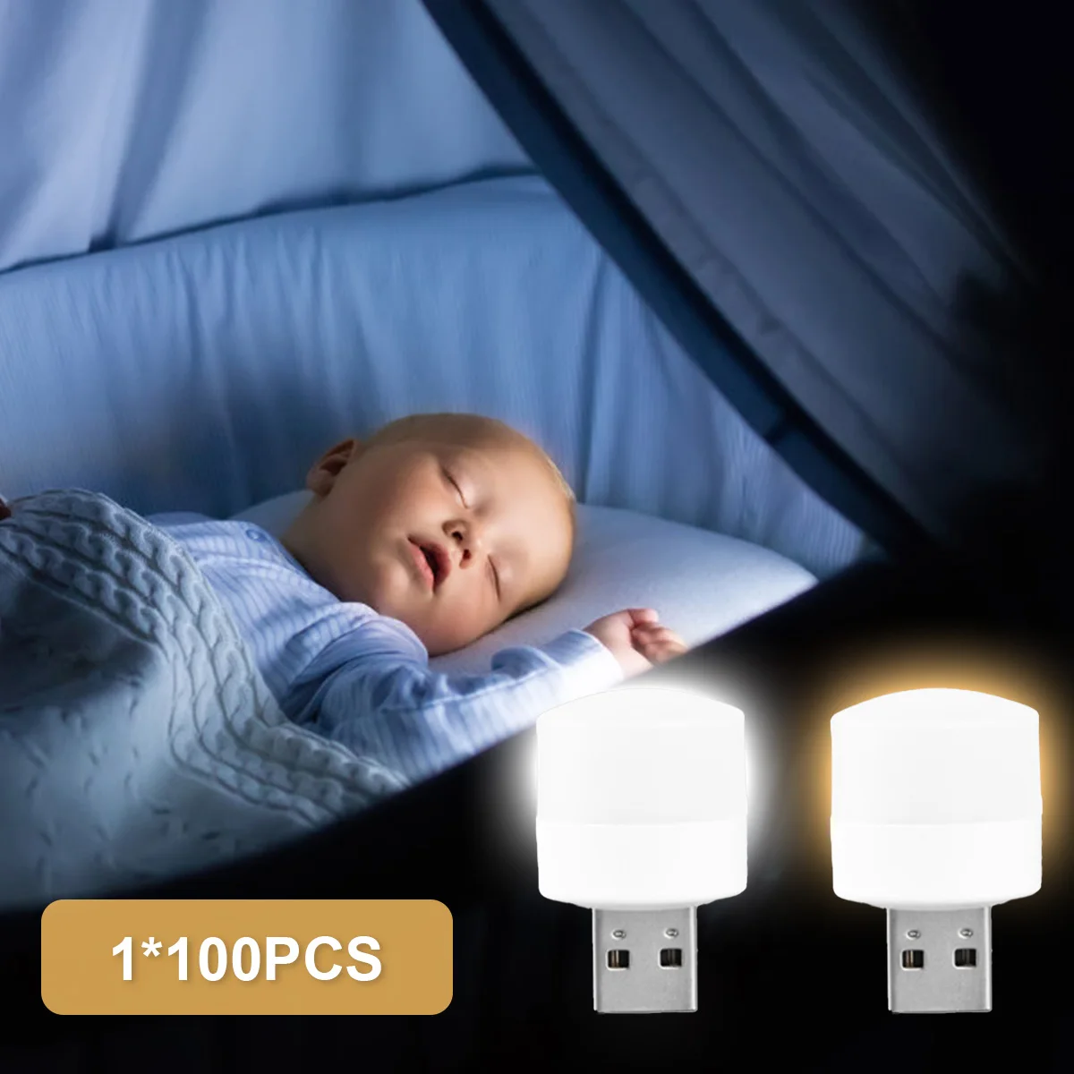 

Ночной миниатюрный светодиодный светильник с питанием от USB, 1 шт./100 шт.