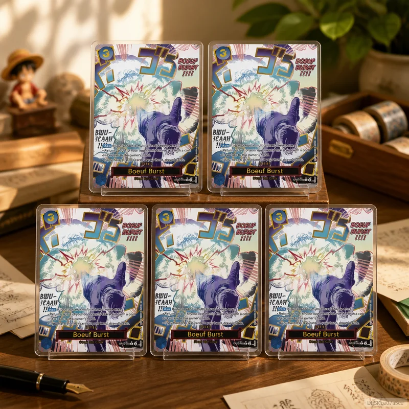 Фото Коллекционные карты Boeuf Burst OP12-060 DIY One Piece OPCG, самодельные одиночные карты, классическая игра, аниме-карты, подарок, игрушка, 5 шт., 10 шт. №2