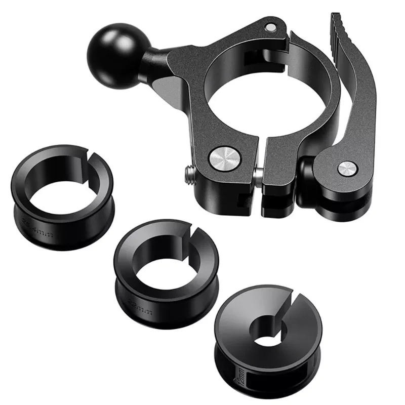 

17MM 25MM Aluminum Ball Head Adapter Motorcycle Handlebar 1 inch Base Mount Holder Bike Bicycle Riding Clip GPS Bracket H3CA
