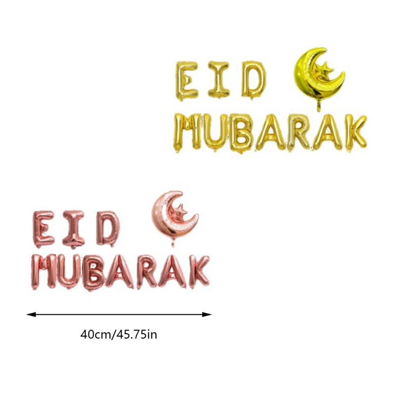 

ИД Мубарак баннер воздушные шары Рамадан Karim ислам ИК Мусульманский Стиль украшение для дома ислам Аль Адха ИД Мубарак подарки