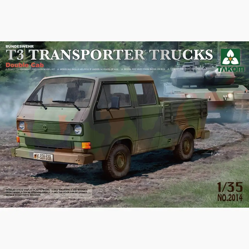 

Takom 2014 1/35 Scale T3 Transporter Trucks Model Kit