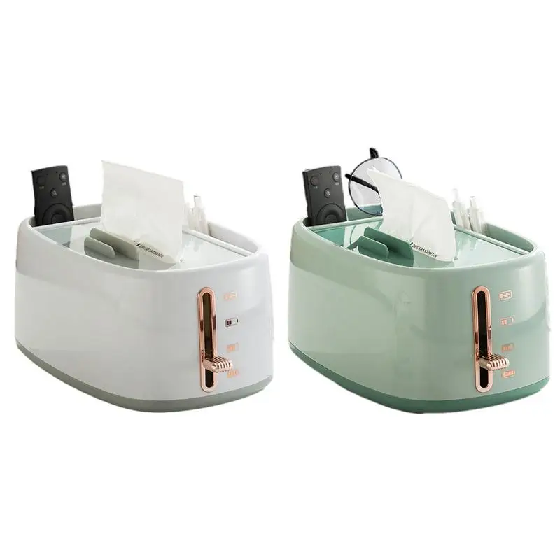 

Tissue Dispenser Box Lifting Spring Tissue Box Luxury Style Household Creative Paper Box Multi-functional Napkins Organizer