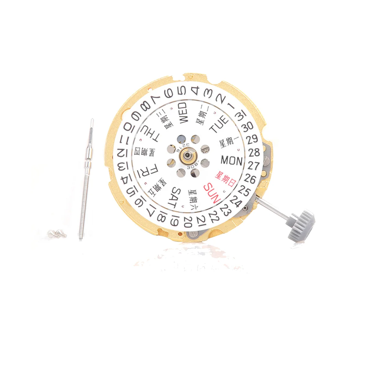 

Часы с механизмом драгоценностей 8200, автоматические механические золотые часы с двойным календарем, 21 механизм, аксессуары для ремонта часов