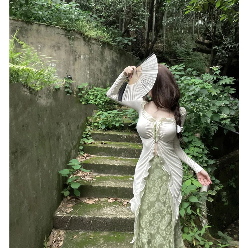 Женский вязаный комплект CAIJEWEL