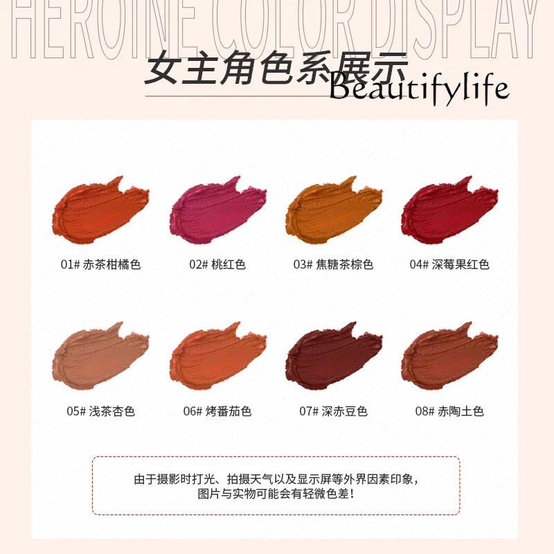 Помада глянцевая матовая губная помада для губ недорогая мягкий макияж с желтым