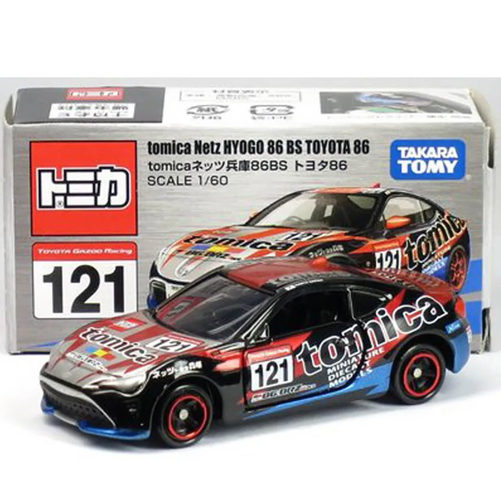 

Tomica Nets Hyogo 86BS Toyota 86 SCALE1/60 No. 121 (Silver x Black)，Limited vehicle model