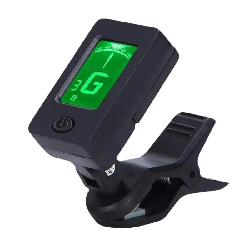 

Guitar Tuner Clip On String Instruments Tuner Clip-On With LED Screen Fast Accurate Tuning Clip On Tuner For Guitar Bass Ukulele