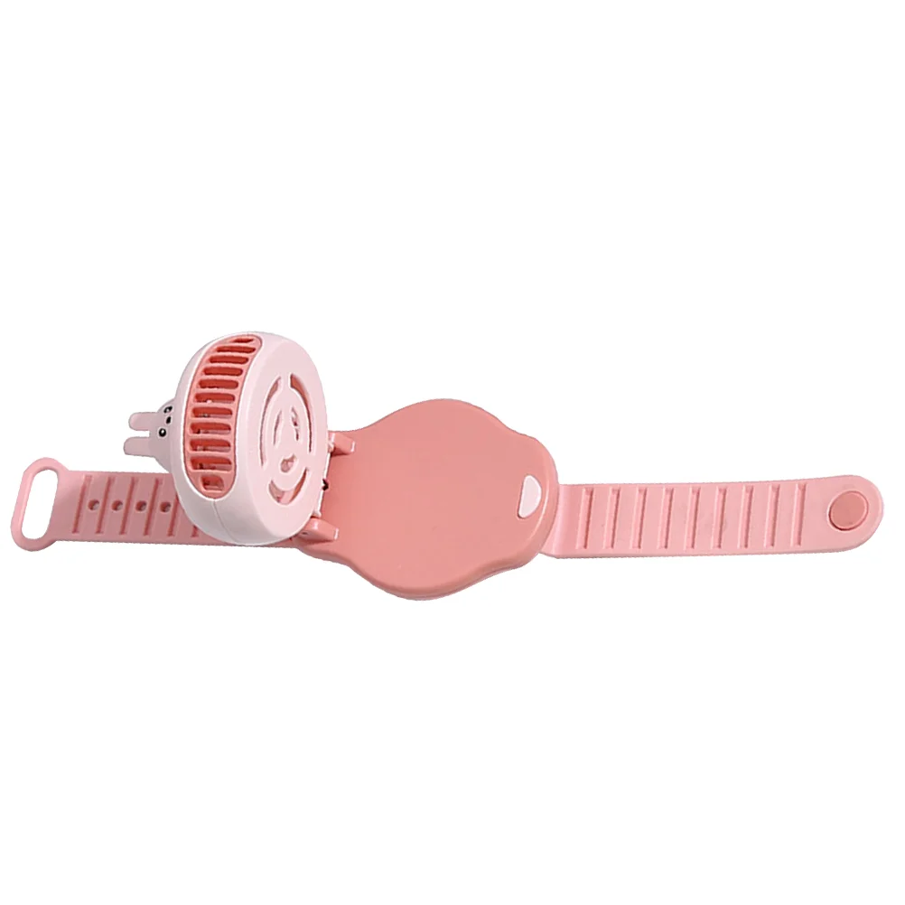

Outdoor Watch Type Fan Portable Small Charging Fan With Wrist Band Kids Watch Fan