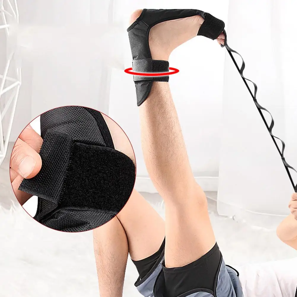 

Yoga Stretching Band Black Tension Band Auxiliary Ankle Yoga With Band Fitness Stretch Rope Leg Stretcher Foot Training X3D1