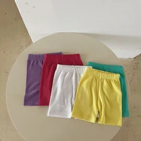 2022 summer new candy color girls shorts solid children casual shorts sweet girls stretch pants cute baby girl clothes