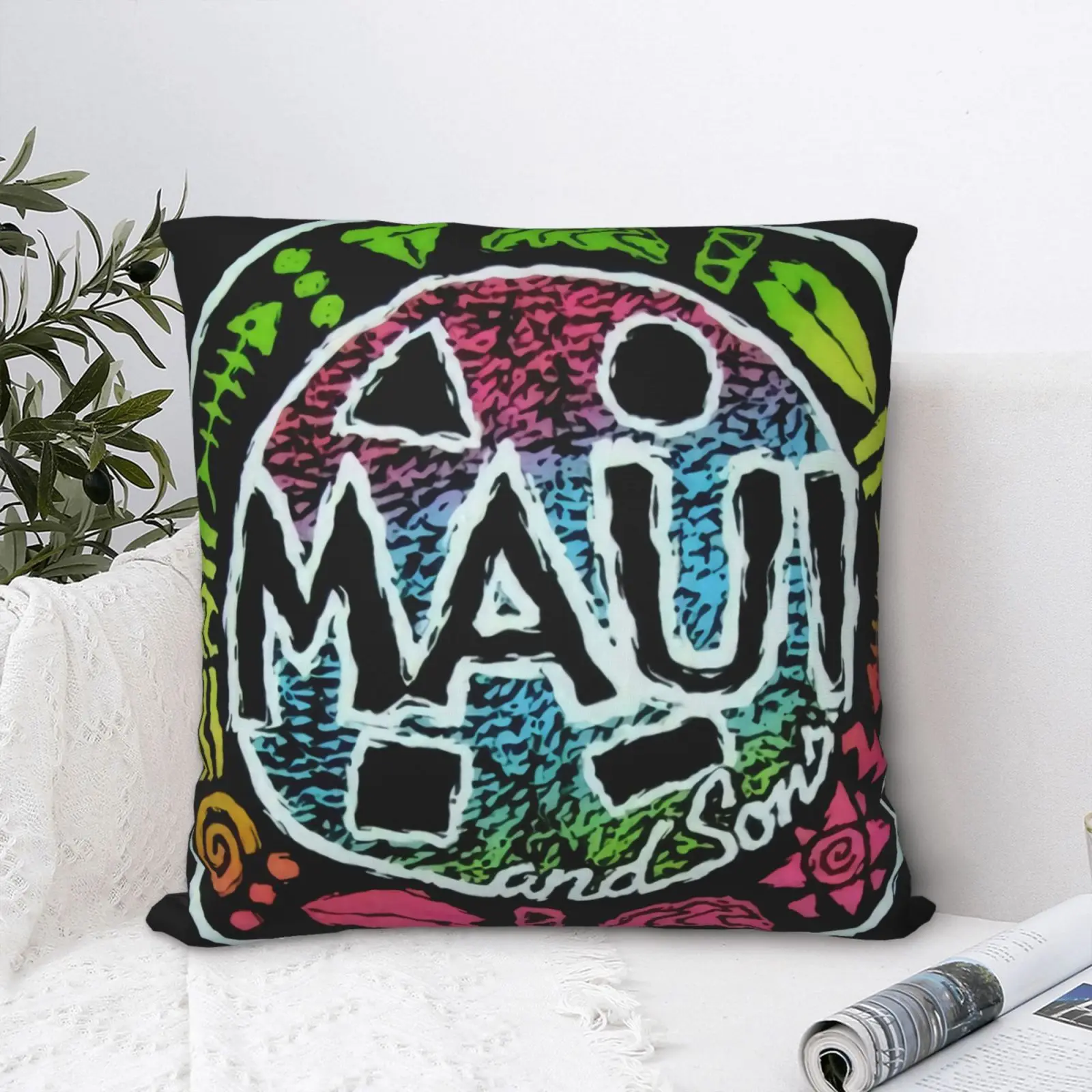 

Maui Sons Surfer Nwt опасная подушка для печенья, чехол-подушка, чехол, Белая Подушка, чехол, искусственная подушка, чехол