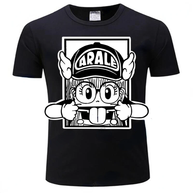 

2023 Fashion cartoon T-shirt summer short sleeved men's women's black T-shirt fun street clothes