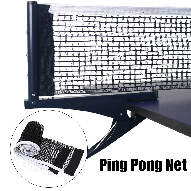 Tennis Table Plastic Strong Mesh Net Portable Net Kit Net Rack Replace Kit For Ping Pong Playing High Quality