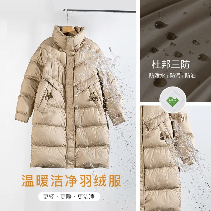 Women's Winter Down Jacket Stand-up Collar Casual Coats Female 2021 Solid Mid-length Warm Puffer Jacket Abrigo Mujer Doudoune enlarge