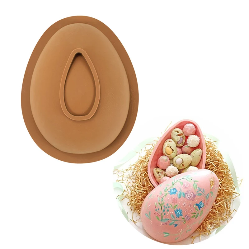 

1/2 Pcs Silicone Bakeware Egg Chocolate Mold Easter Half-Round Egg Mousse Egg Shape Silicon Mould Silicone Mold Cake Tools
