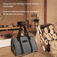 109 4cm firewood carrier bag 16oz waxed canvas wood carrier tear resistant log carrier holder accuracy stitching wood holder bag