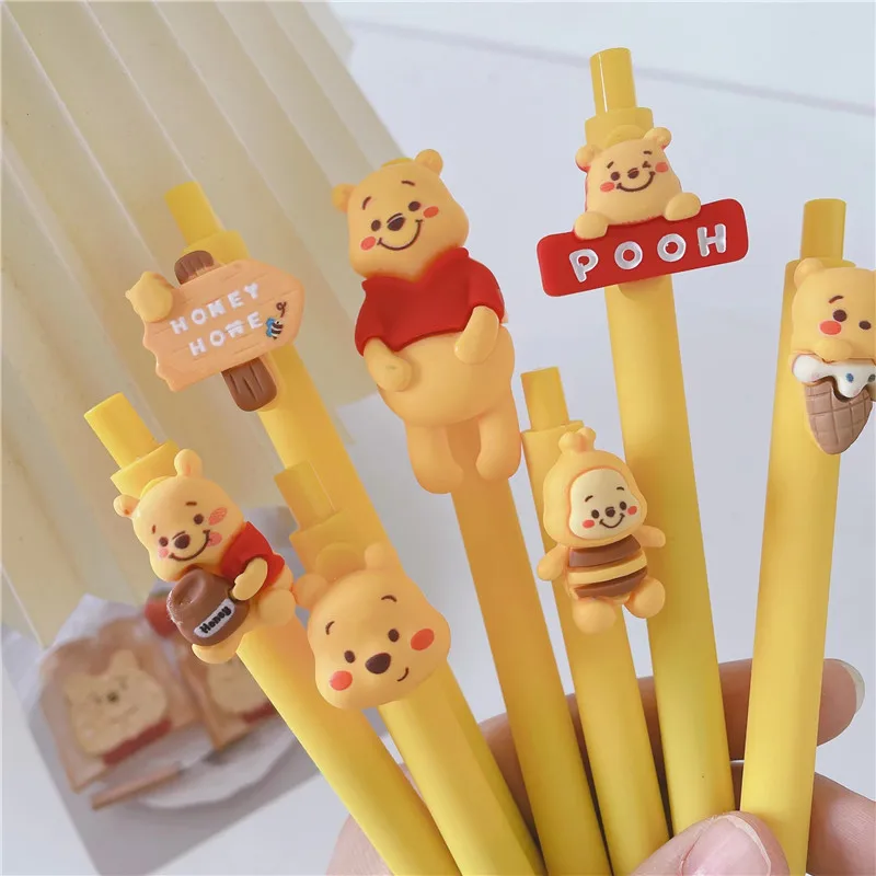Pooh Bear Design Rollerball Pen 0.5mm Exam Student Office Stationery