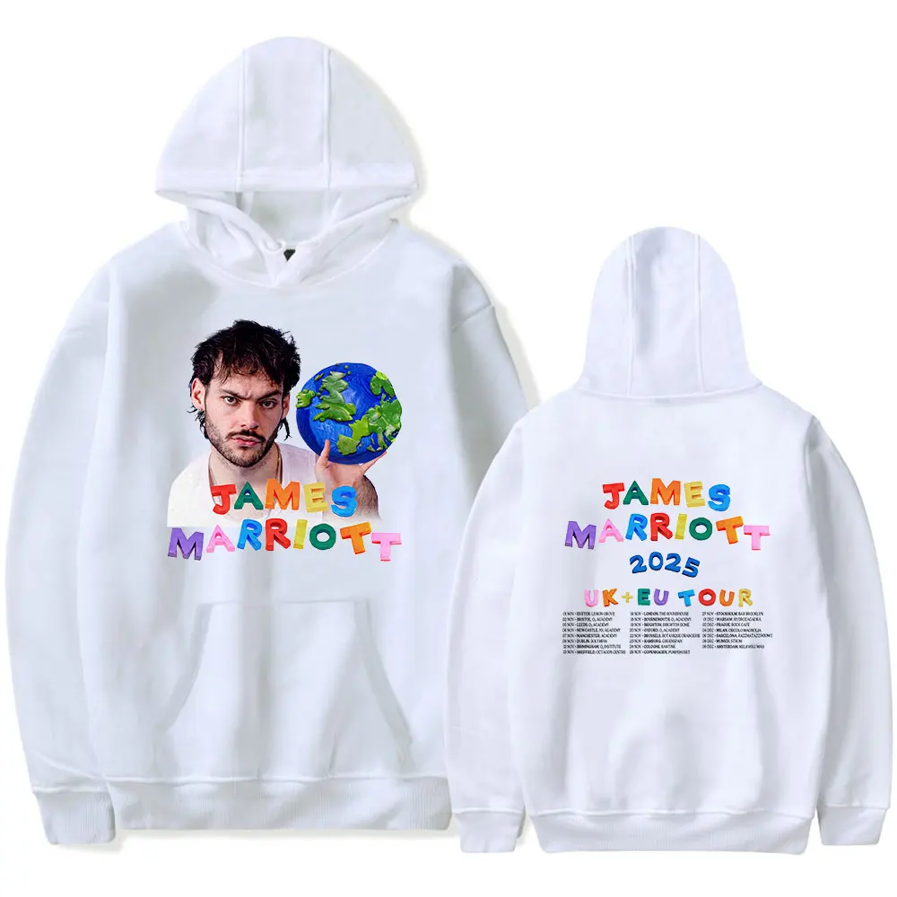 Фото Толстовки James Marriott Merch Tour, новые тур-свитшоты, модная повседневная уличная одежда для женщин и мужчин №2