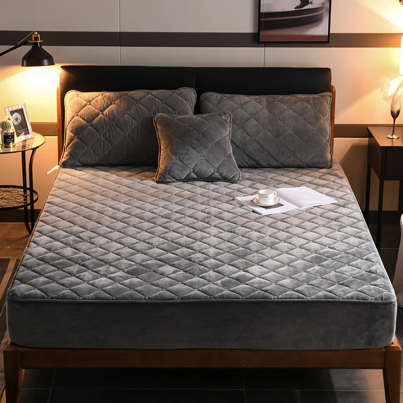 Настоящий защитный матрас наматрасник для кровати чехол матраса с защитой от