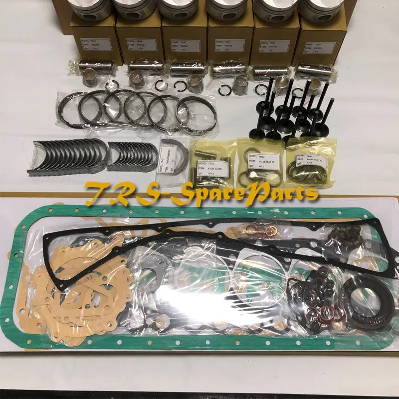 TD42 STD Overhaul Rebuild Kit for Nissan Engine Patrol Y60 Year 1995 | Pistons Rings Rods &amp Parts