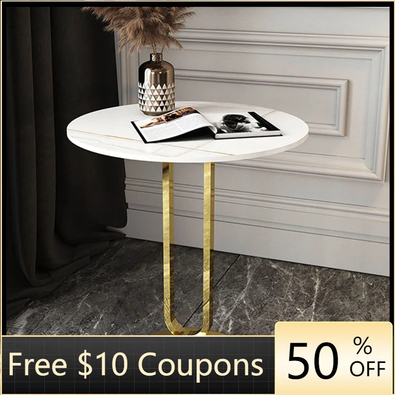 

Round Design Living Room Coffee Table Modern Balcon Gold Luxury Bistro Table Hallway Console Meble Ogrodowe Household Items