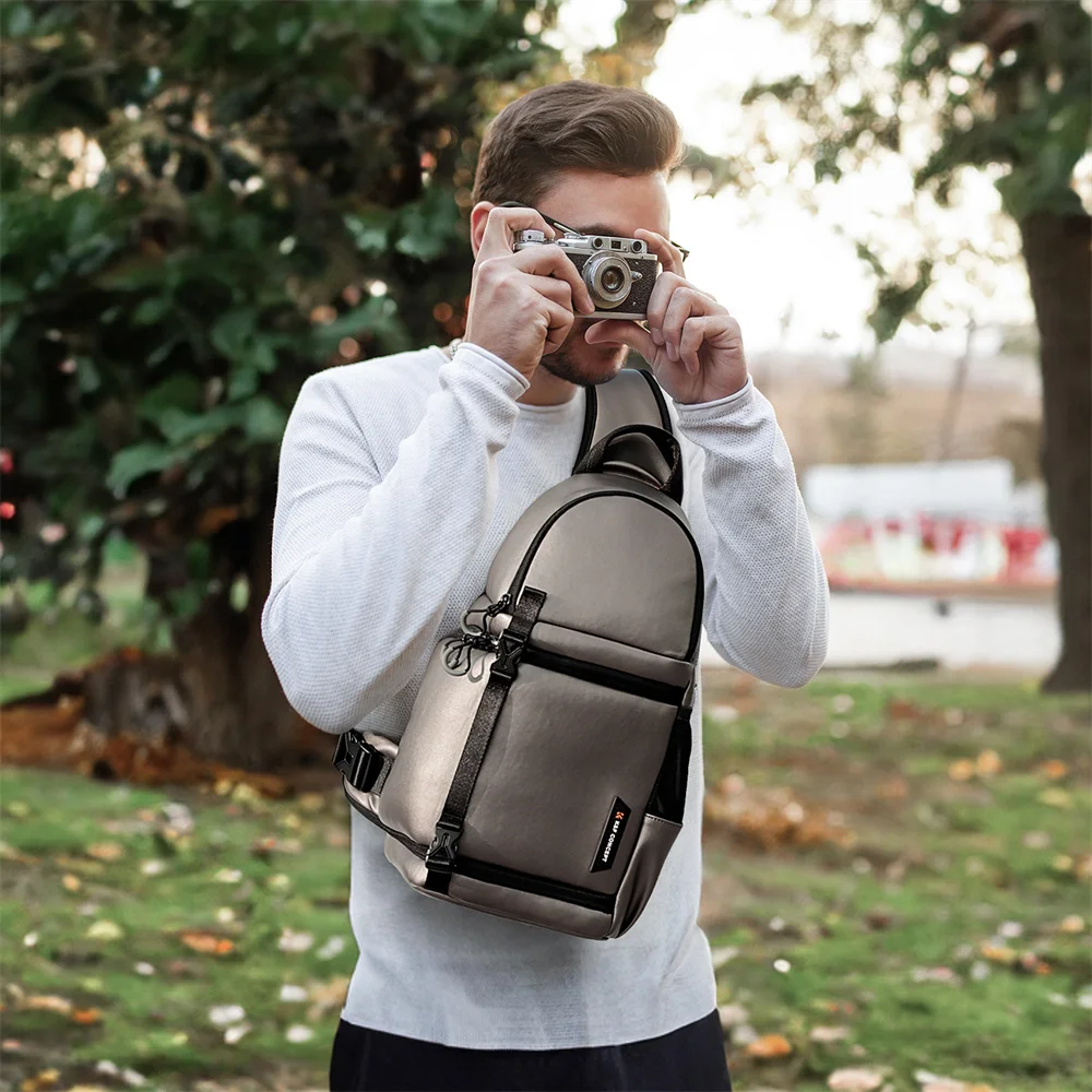 K &amp F Concept Сумка-слинг для камеры сумка через плечо водонепроницаемый рюкзак на