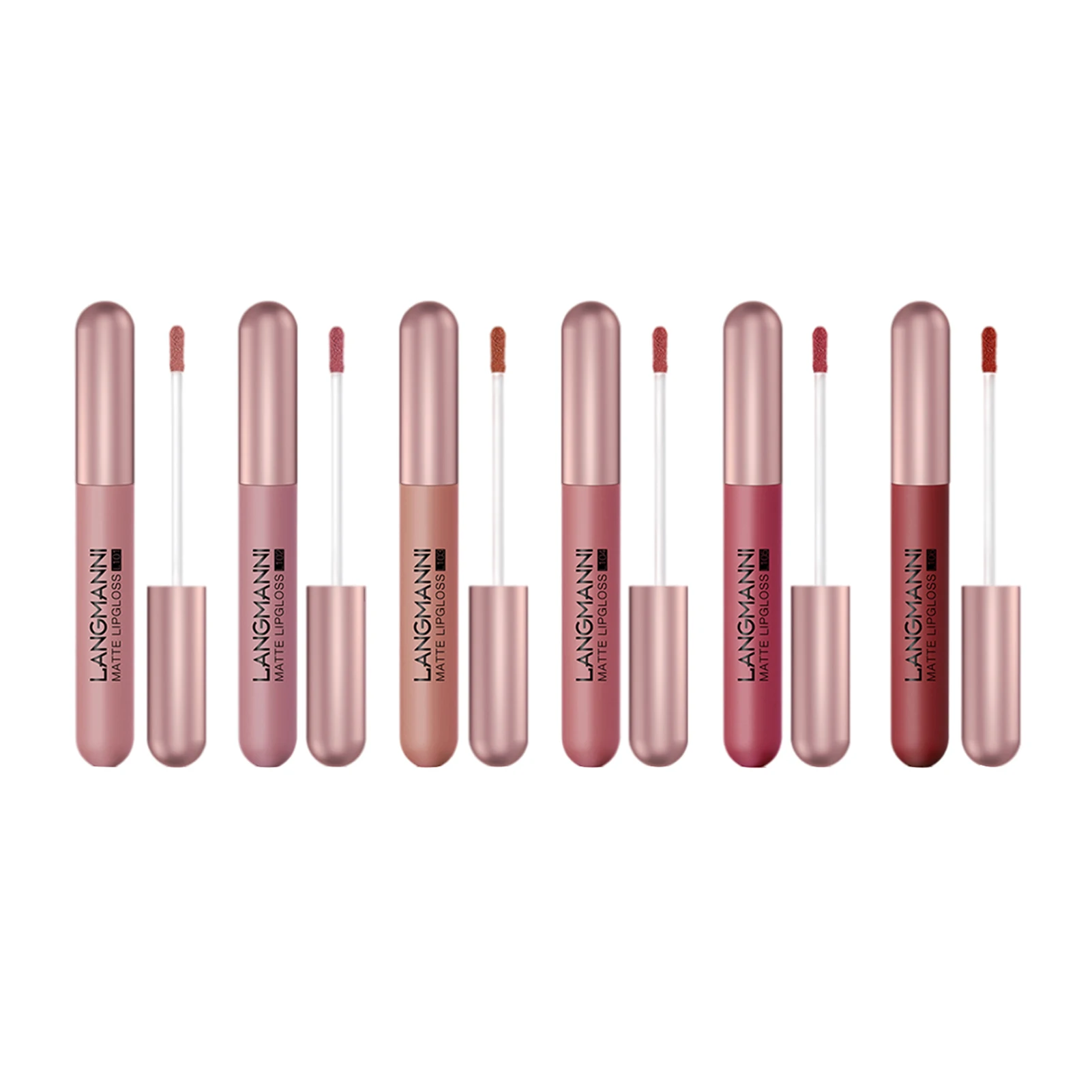 

Matte Liquid Lipstick Lightweight Liquid Lipstick 6 Colours Lip Liner Pens Set Lips Makeup Pigmented Velvety Waterproof Long