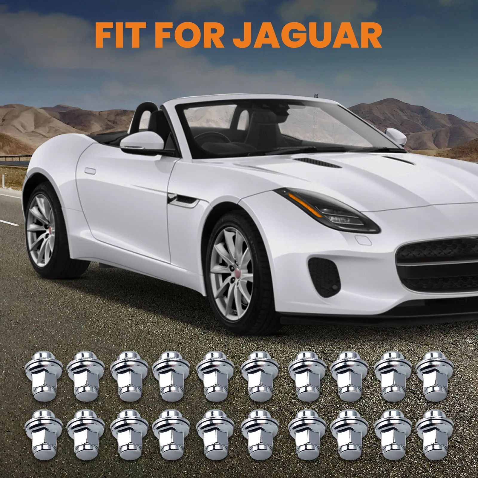 

20 шт., колёсные гайки для Jaguar XF XE X-Type F-TYPE X152 X400 2001-2009