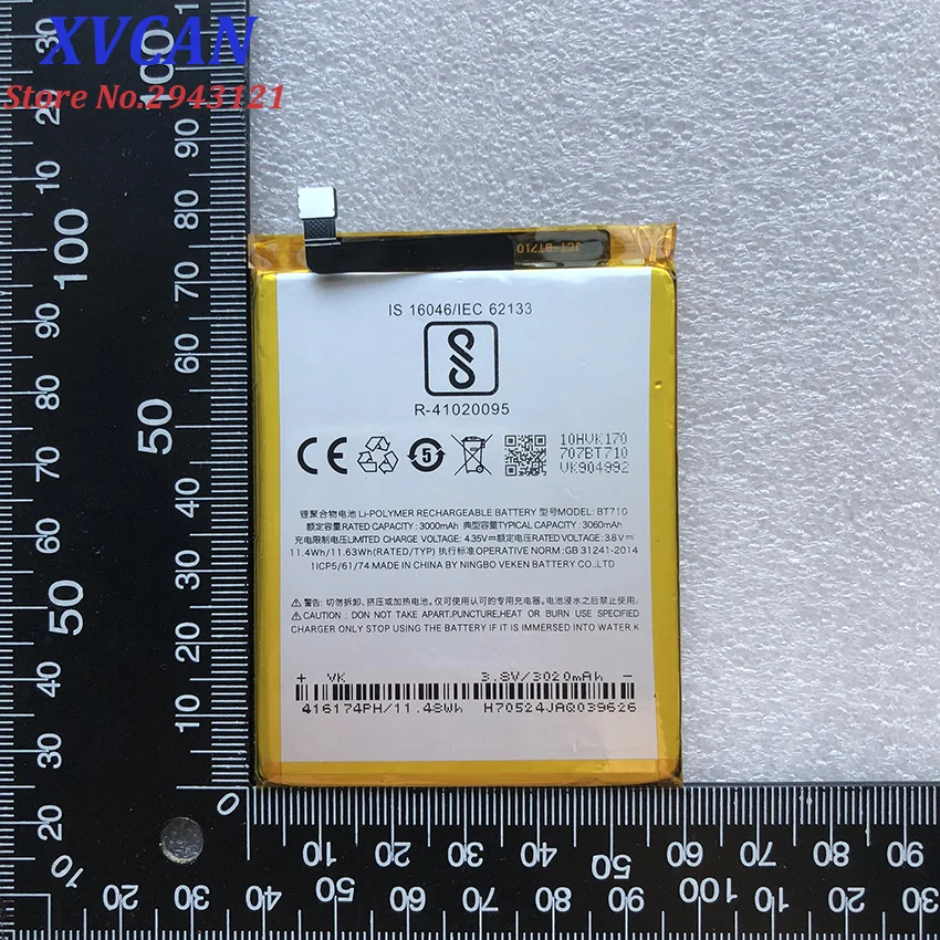 

High Quality Original For Meizu Mei Zu blue A5 BT710 Battery M5c M710M M793Q Batterie Bateria Batterij Accumulator 3060mAh