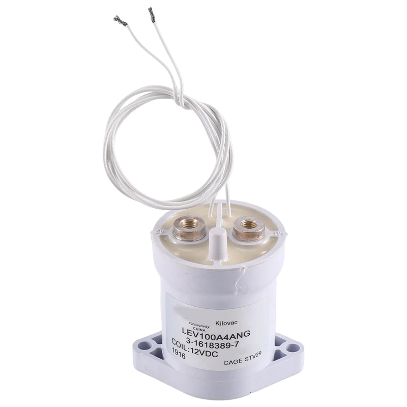 

1 Piece LEV100A4ANG 3-1618389-7 Contactor Relay 12V DC White ABS For New Energy Vehicles