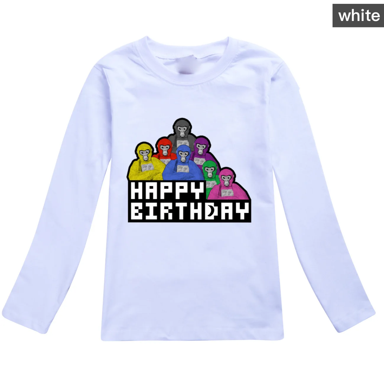 Футболка с надписью Gorilla Tag Детская толстовка рисунком игровой обезьяны