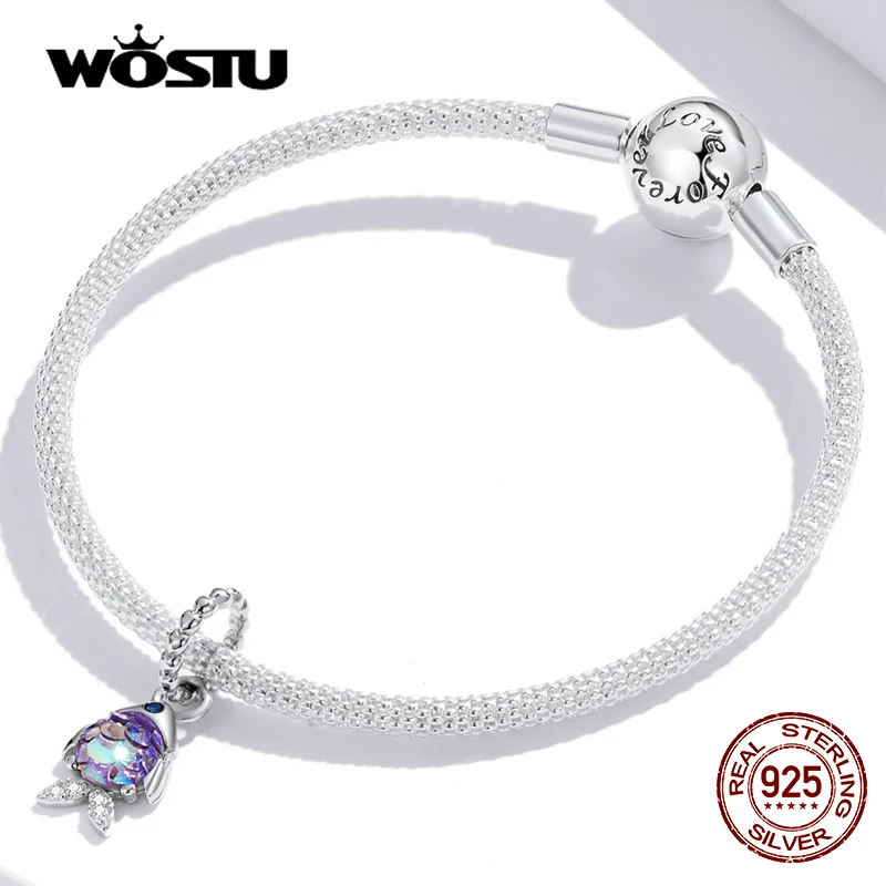 Бусина-Шарм рыба из серебра 100% пробы | Украшения и аксессуары