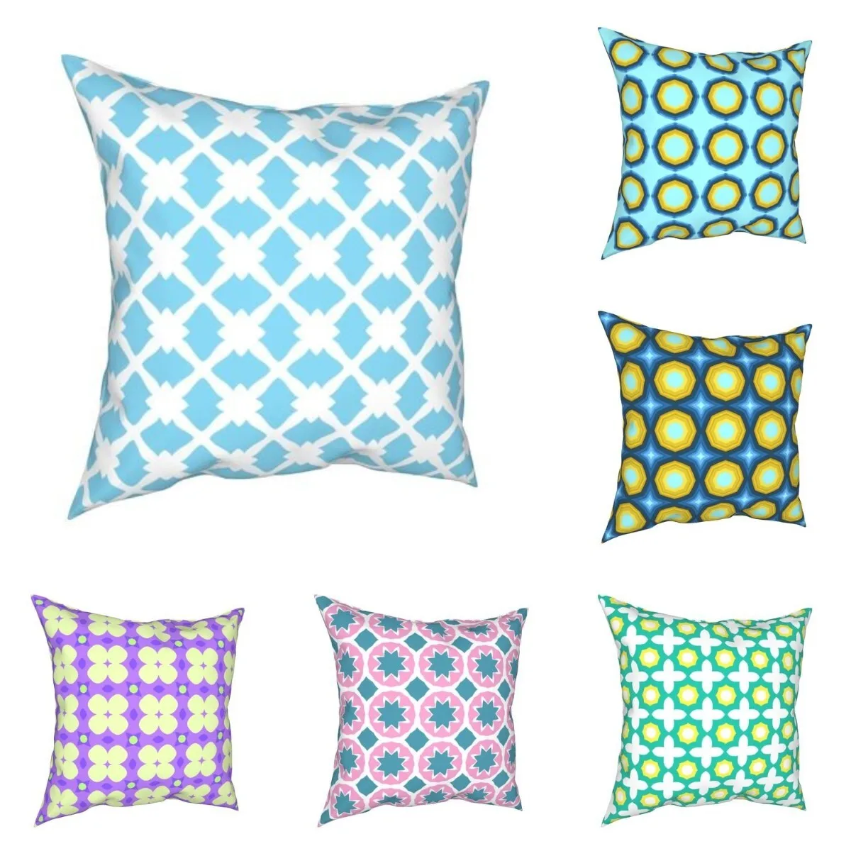 

New Style Retro Geometric Pattern DIY Printed Pillow Chair Car Cushions Home Decoration Pillowcase Decorative Cushion For Sofa