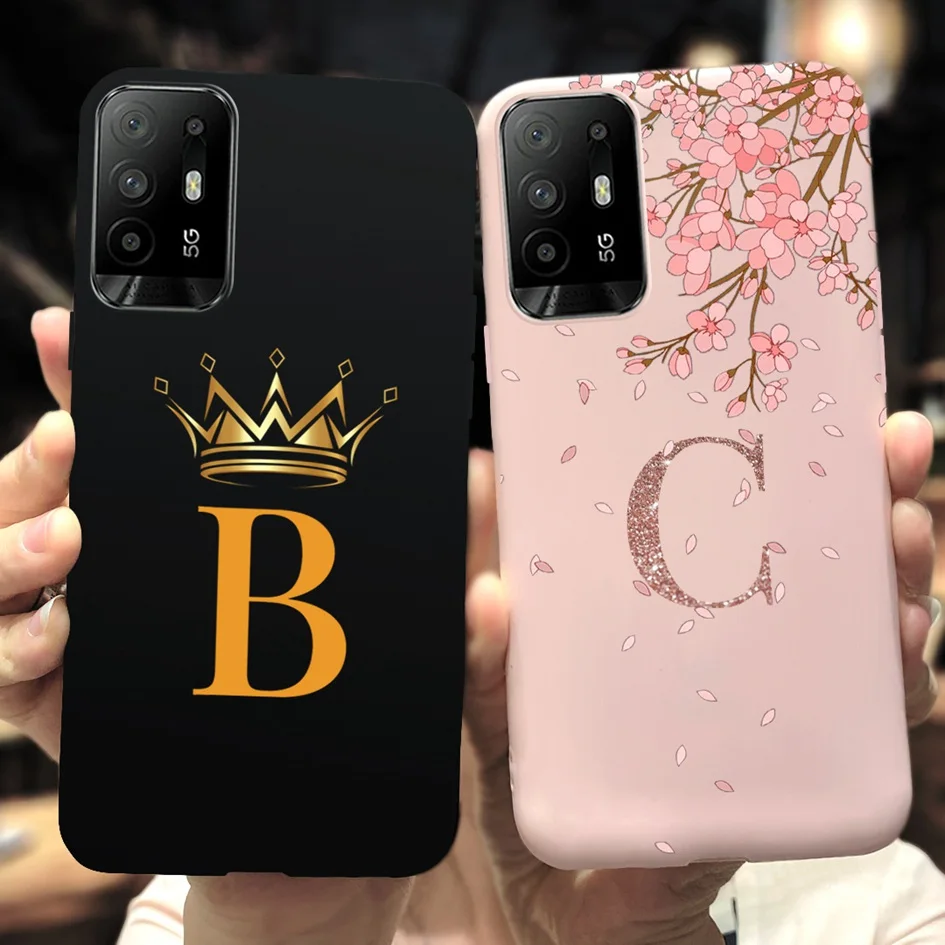 Чехол для OPPO A94 CPH2203, стильные буквы, корона, цветок, окрашенная Мягкая силиконовая задняя крышка для OPPO A94 5G CPH2211 A 94 OPPOA94 Bag