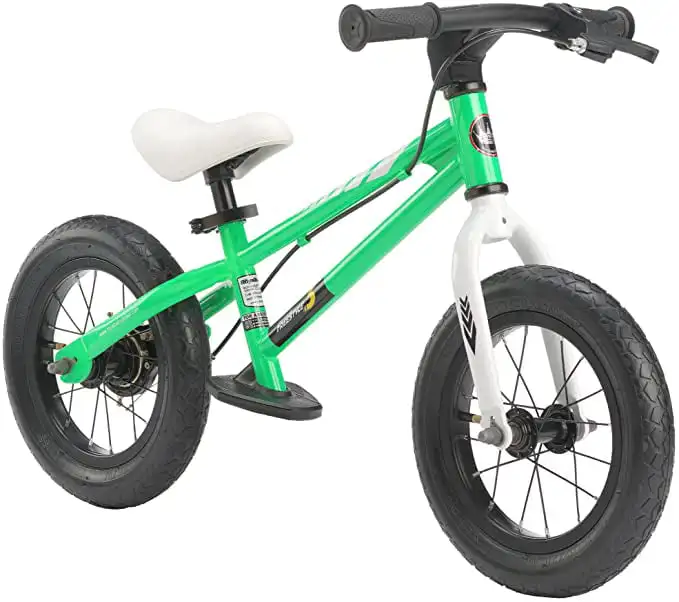 

Детский тренировочный велосипед с тормозами, воздушные шины для начинающих, для мальчиков и девочек 2-4 лет, Зеленый велосипед