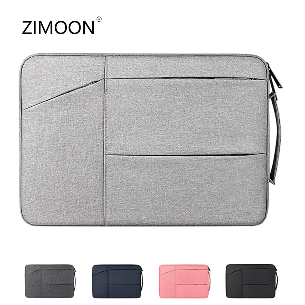

Side Carry Laptop Bag with Pockets for iPad 11/13/14/15 inch Notebook Handbag Macbook Air Pro Case Cover Briefcase
