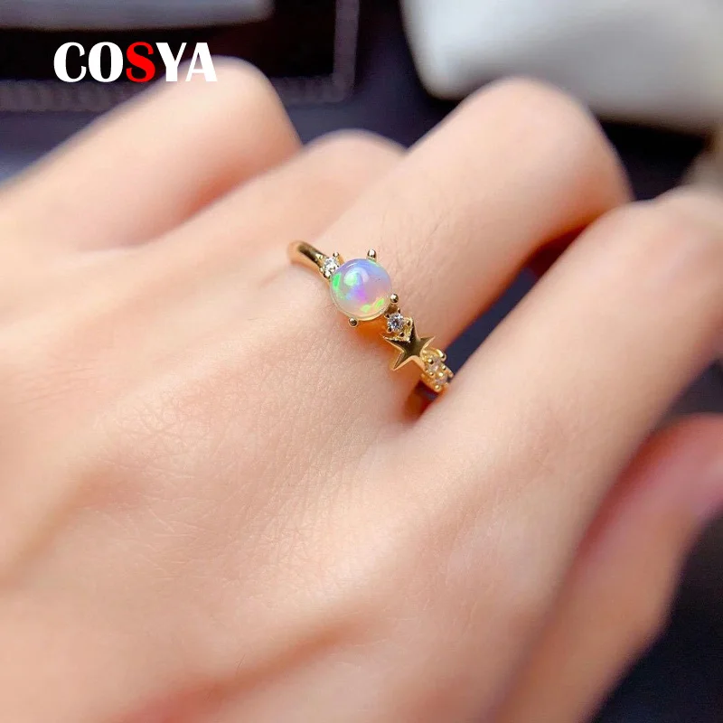 Женское вечерние ЦО из серебра 925 пробы с натуральным опалом |