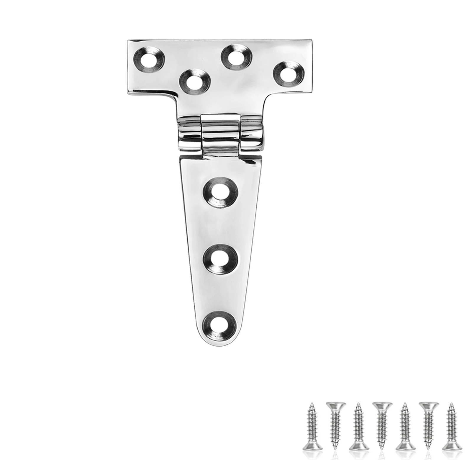 Boat Hinges Stainless Steel Marine Grade，5.95 X 2.95 Inches,, Heavy Duty 316 SS with Screws (1 PCS)