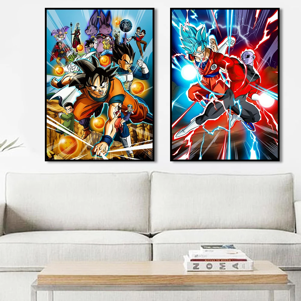 

Dragon Ball Canvas Painting Goku And Piccolo Wall Art Posters and Print Anime Vetega Picture Mural For Living Room Decor Cuadros